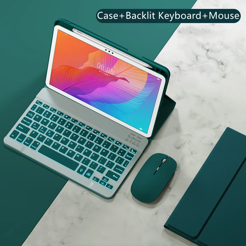 

Backlit Keyboard Case For Huawei Matepad 11 10.4 T10s T10 S Pro 10.8 MediaPad M6 Cover RGB Keyboard Mouse Tablet Cover