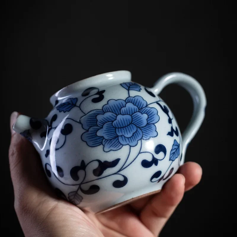 Сине-белый чайник японская керамическая чашка кунг-фу чайная керамика бытовая