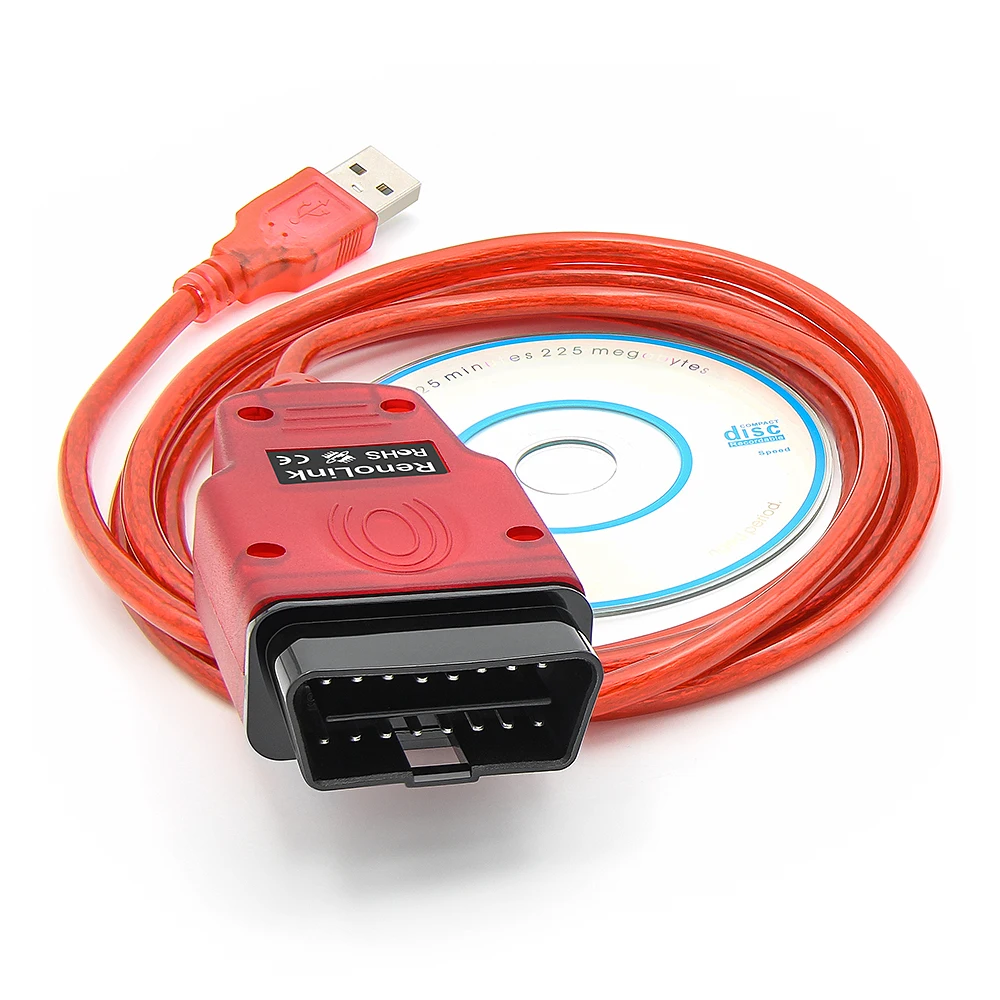 Автомобильный диагностический инструмент Renolink V1.87 ECU Программатор для Renault OBD2
