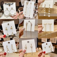 fghgf 40 styles s925 vintage butterfly long tassel drop earrings women elegant geometric korean hanging earring fashion jewelry