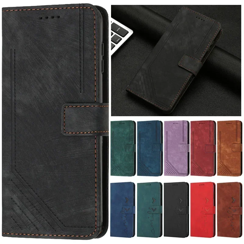 For Etui Infinix Smart 9 Case Matte Leather Magnetic Flip Funda X6532 Smart9 8 Pro HD Phone Cover