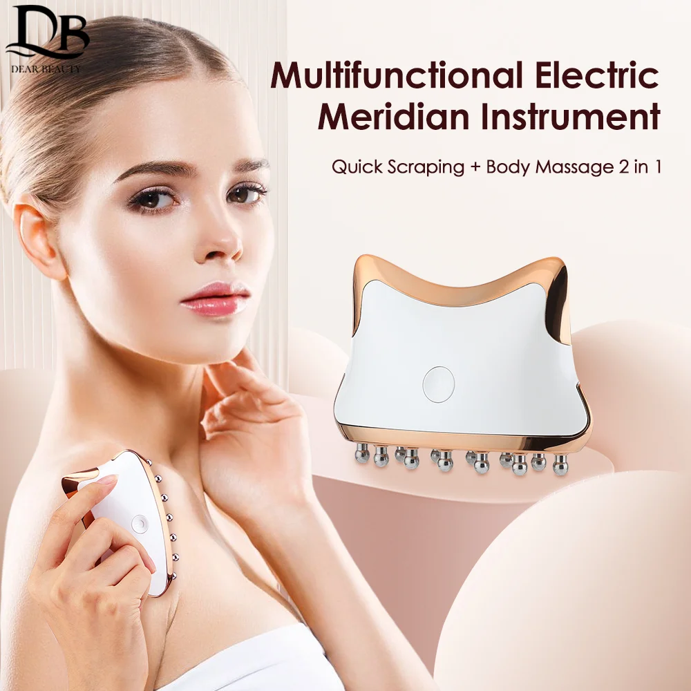 

EMS Microcurrent Guasha LED Light Face Neck Body Lifting Anti-Wrinkle Beauty Head Relaxation Massager Skin Rejuvenation Device