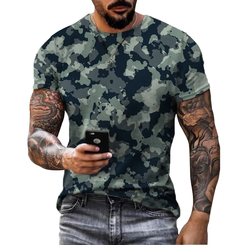 

2022 New Fashion Paint Splatter Tie-dye 3D Printed T-shirt Men's and Women's Summer Casual Short-sleeved Hipster Shirt