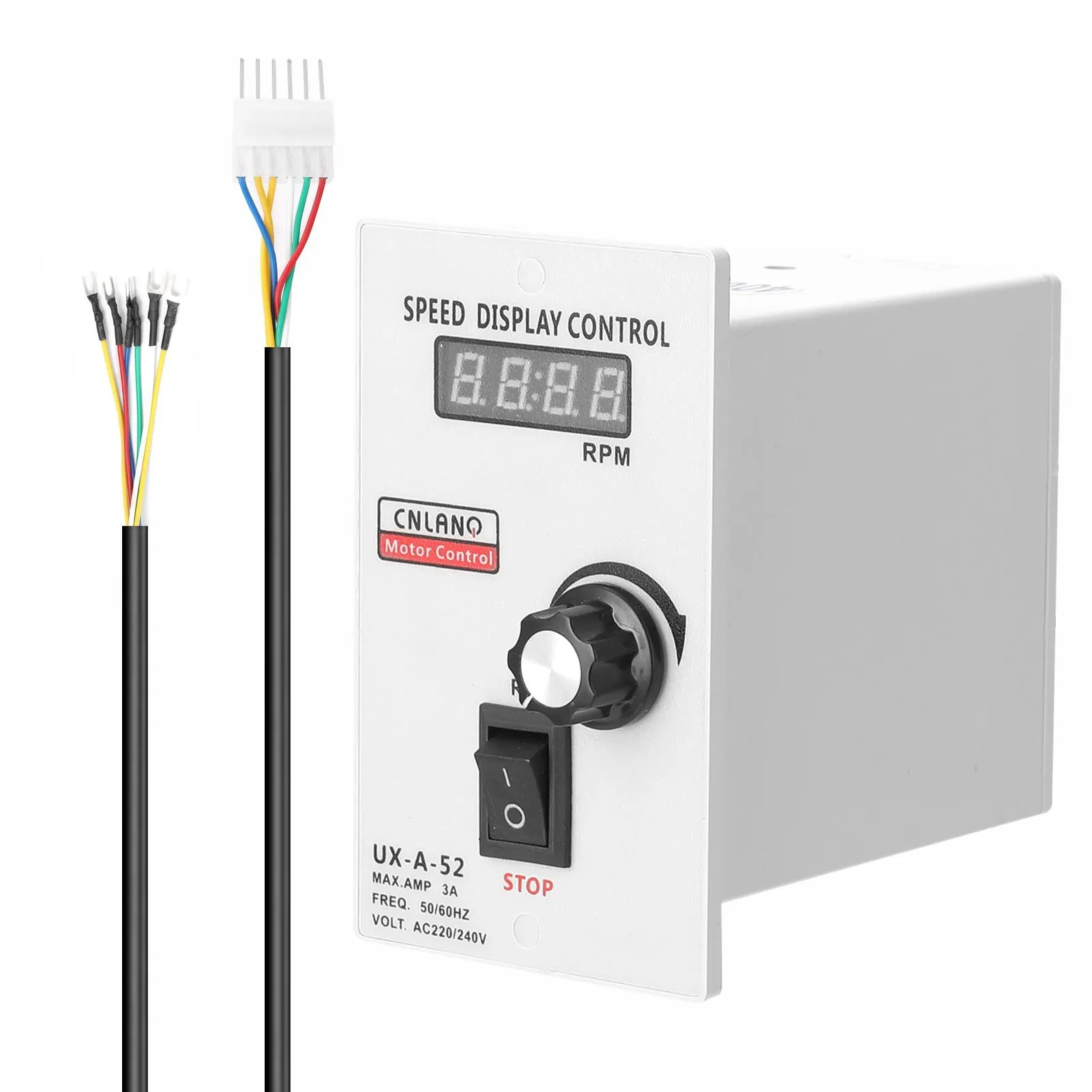 

UX-A-52 400W AC220V Digital Display Speed Controller Motor Speeds Pinpoint Regulator