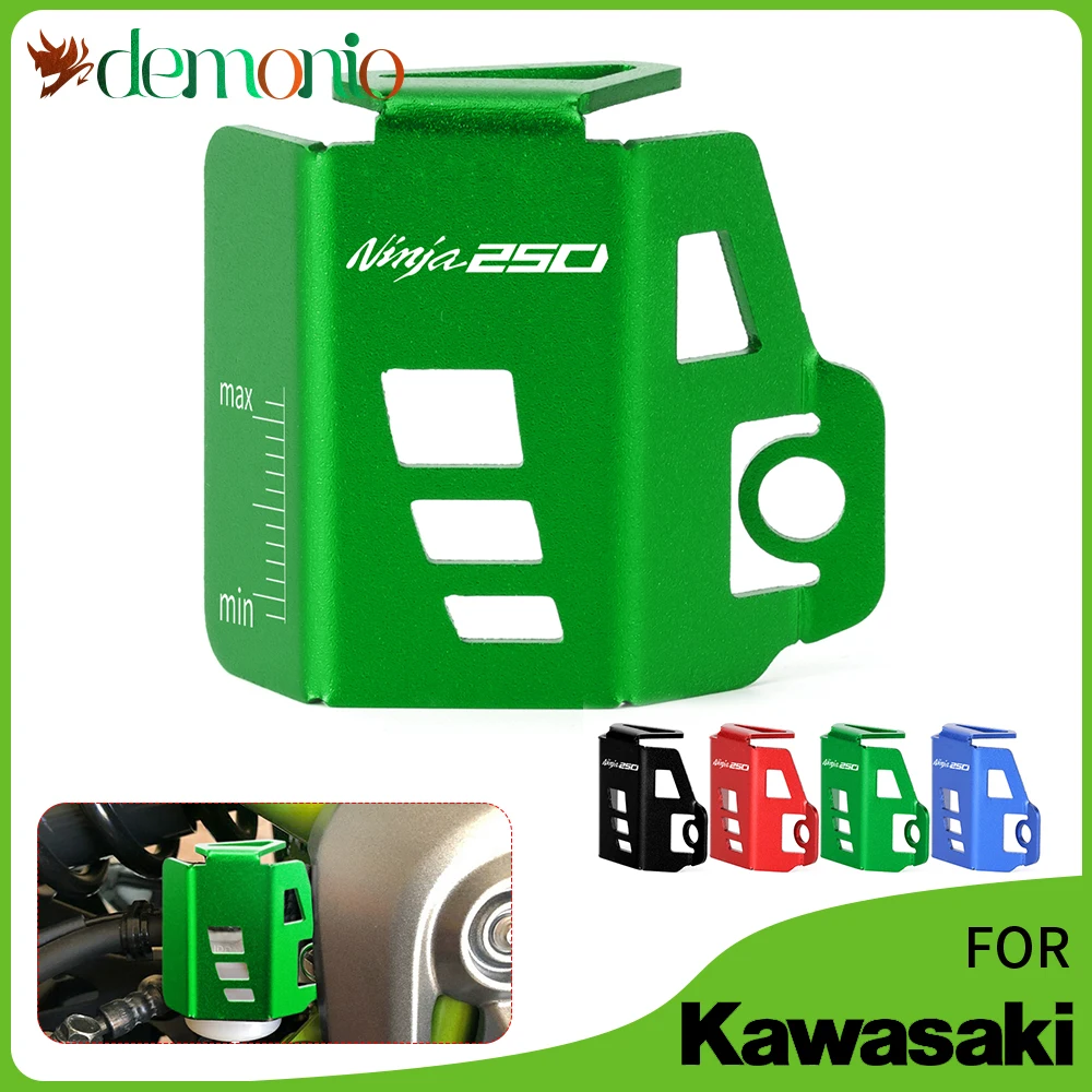 

Аксессуары для мотоциклов Kawasaki ninja, задняя крышка тормозной жидкости CNC, резервуар, защитные крышки NINJA 400 300 250 2021