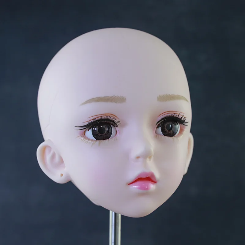 Фото 60 см голова куклы белая кожа 1/3 Bjd голова куклы аксессуары для девочек игровой дом макияж практика игрушки №1