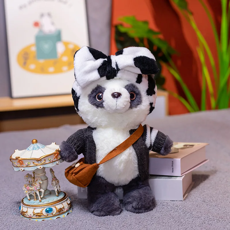

1pc 30cm Adorable Lalafanfan Panda Plush Toy Cute Bear with Accessory Doll Stuffed Animal Pillow Birthday Gift