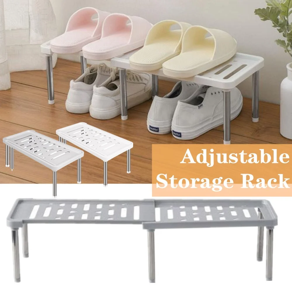 Органайзер под раковину складной 1/2 уровня для кухонных принадлежностей шкафа