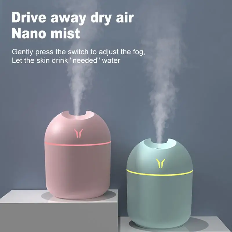 

250ML Mini Ultrasonic Air Humidifier Essential Oil Diffuser For Home Office Car Purifier USB Aroma Diffuser Mist Maker LED Lamp