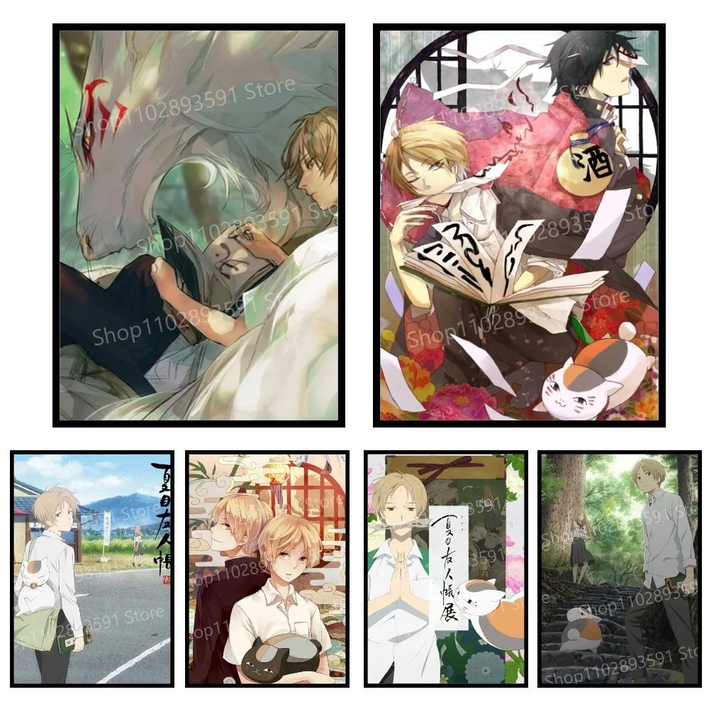 Книга друзей Natsumes, постер с бумажным принтом для дома, гостиной, спальни, входа, бара, ресторана, кафе, художественное украшение