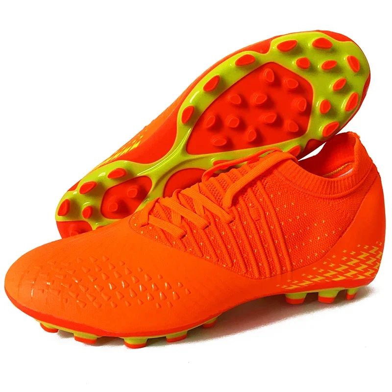Men Soccer Shoes Football Boots Ultra-light Non-slip Long Spikes Outdoor Professional Cleats Grass Sports Match Sneakers