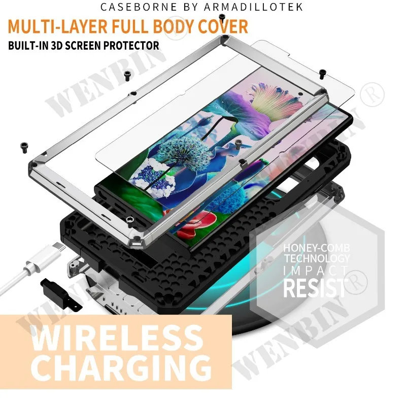 Note 20 Ultra Case Military Case For Samsung S23 Ultra S22 Plus S21 Grade Full-Body Rugged Luxury Built-in Kickstand Slide Camera Protective Case Note 20 Ultra Case Military Case For Samsung S23 Ultra S22 Plus S21 Grade Full-Body Rugged Luxury Built-in Kickstand Slide Camera Protective Case