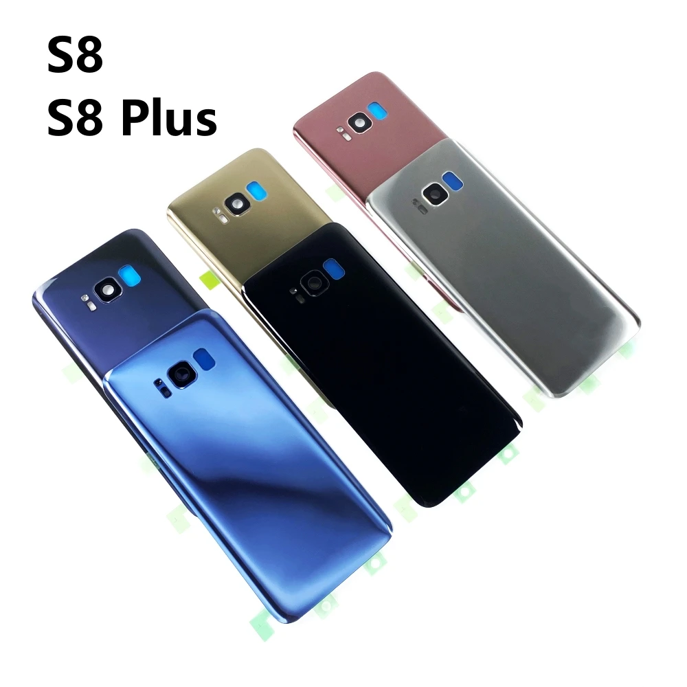 Задняя крышка батарейного отсека для SAMSUNG Galaxy S8 G950 G950F S8 + Plus G955 G955F