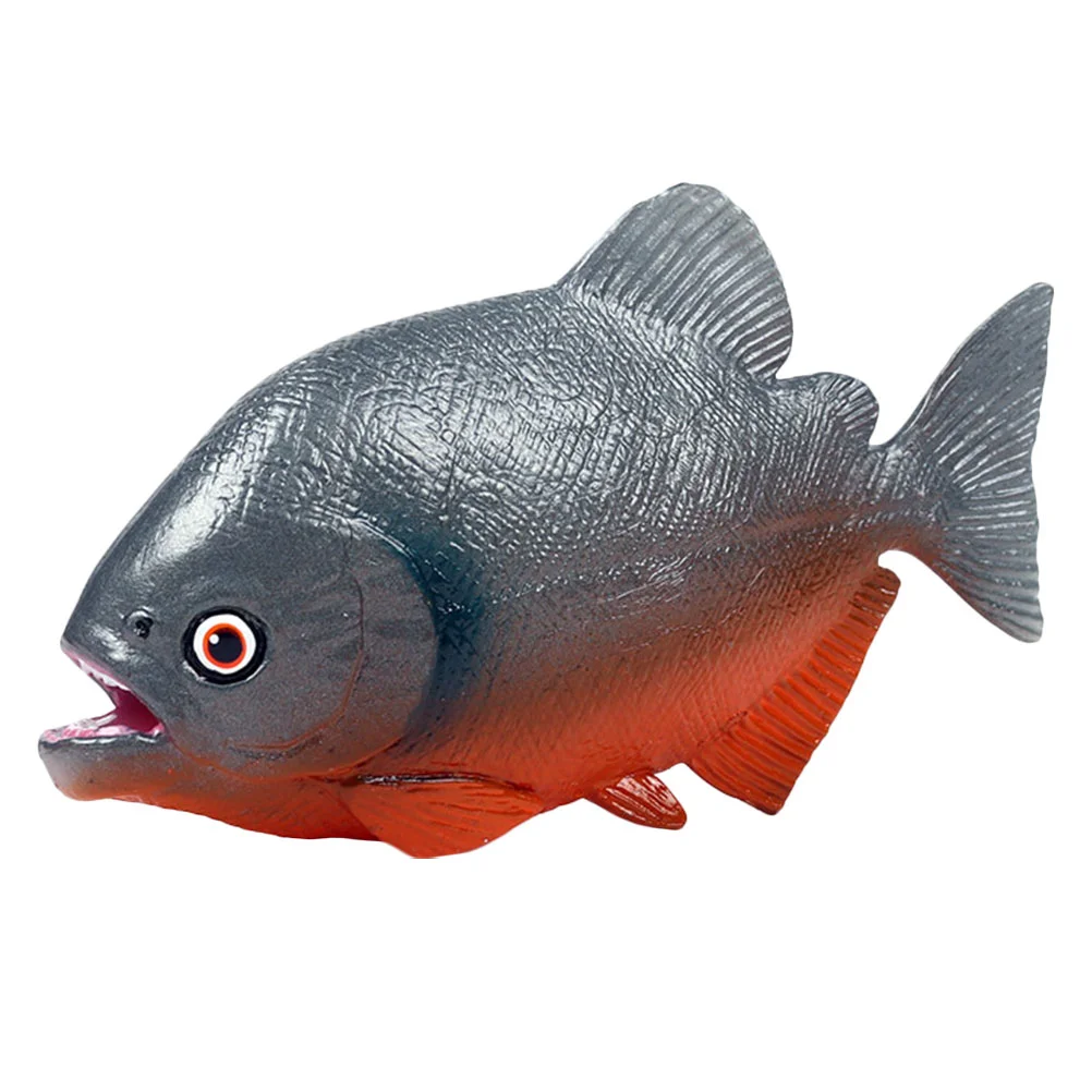 

Piranha Static Model Plastic Shaped Animals Figures Mini Simulation Fish Toy Child Ocean Toys