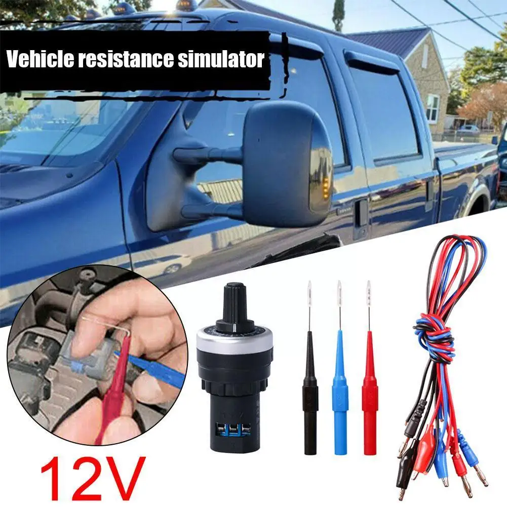 

Auto Car Circuit Tester Sensor Signal Resistance Simulator Tool Resistance Analog Fuel Generator Sensor Diagnostic Y0U8