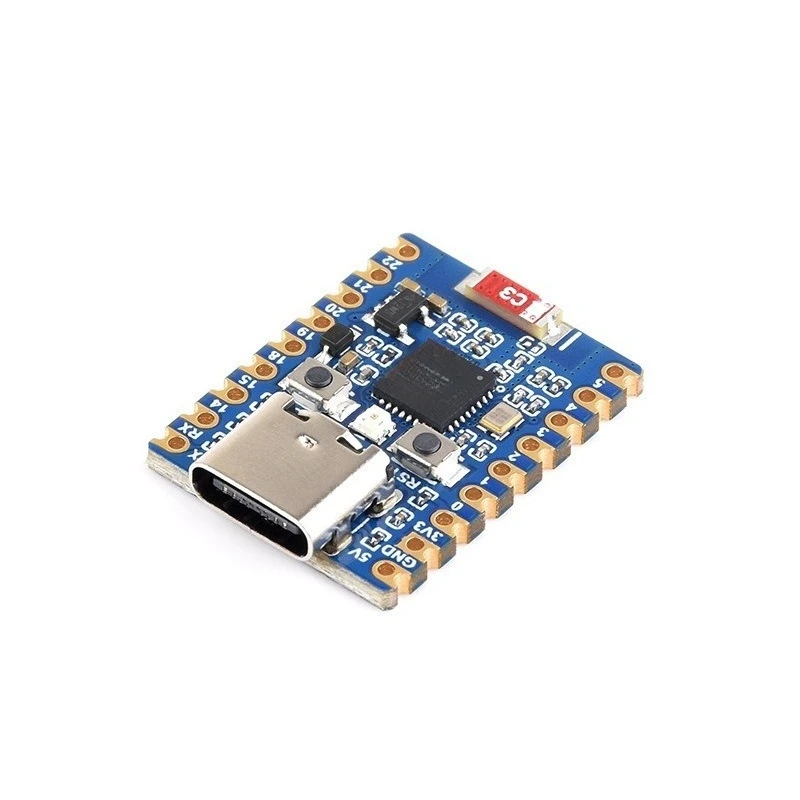Фото Плата разработки ESP32-C6 Mini WiFi 6, решение с двумя процессорами, опционально Bluetooth 5, паянные желтые контакты №1