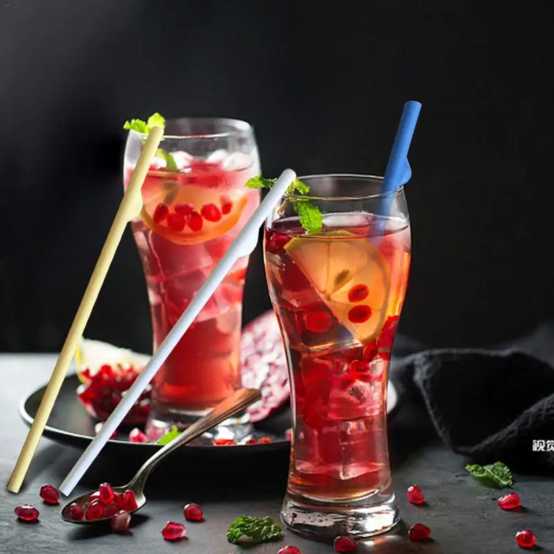 

5 шт./партия, многоразовые трубочки из АБС-пластика, 27 см