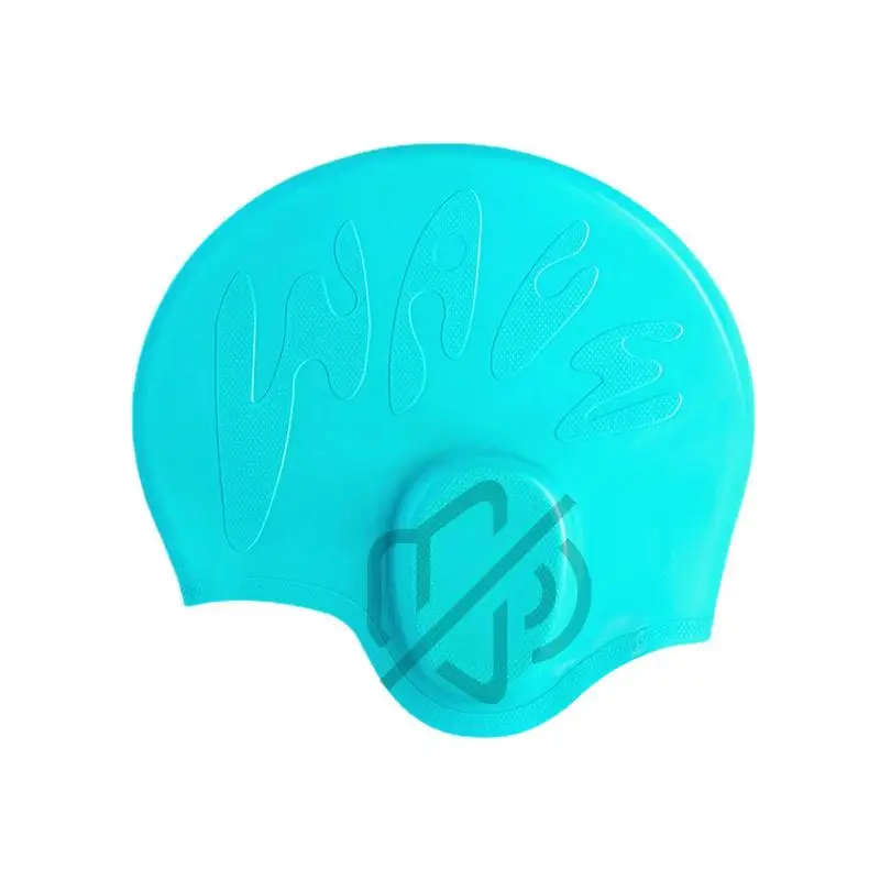 

Плавательная шапка для взрослых, плавательная шапка с 3D планкой, водонепроницаемые шапки для душа, купание, защита волос для купания