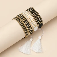 rttooas mostacilla miyuki bracelet for women adjustable handmde letter bracelet femme bohemian pulsera fashion jewelry bracelet