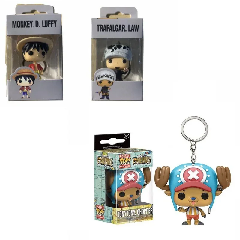 4 см брелок Funko POP Tonytony Chopper Trafalgar Law Monkey D Luffy экшн-фигурки коллекционные игрушки для
