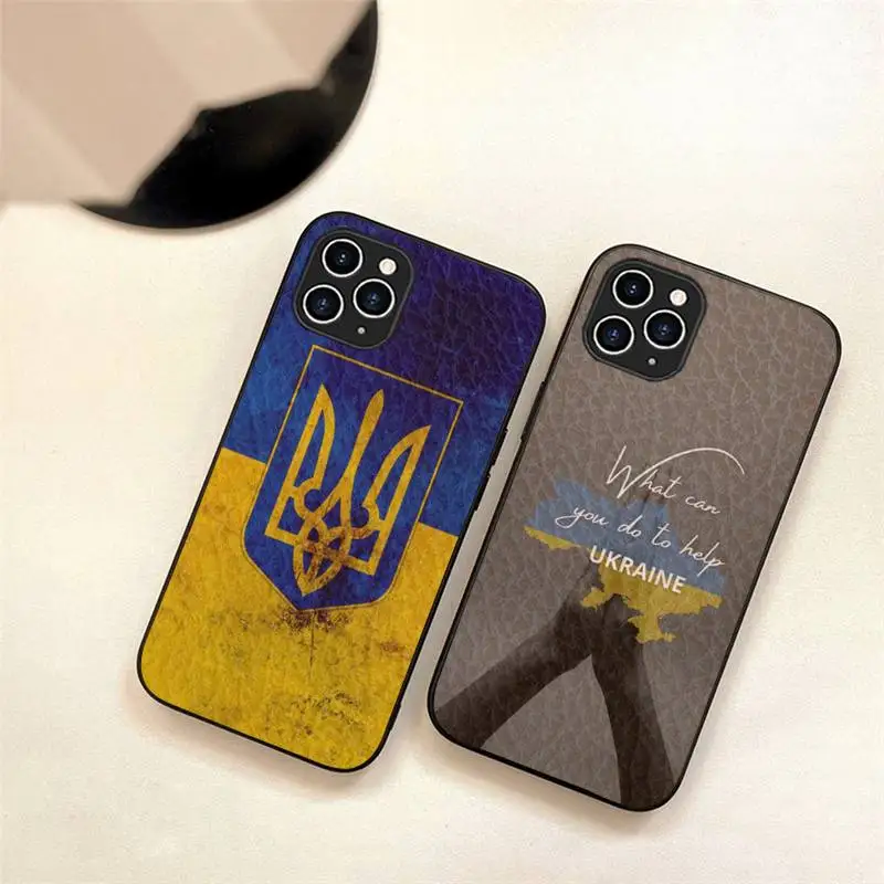 

Ukraine Flag Phone Case For Iphone 7 8 Plus X Xr Xs 11 12 13 Se2020 Mini 14 Pro Max TPU+Leather Fundas