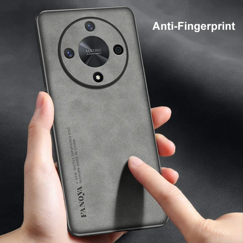 Роскошный кожаный чехол для Honor X9B X9A 5G матовая задняя крышка силиконовый с полной