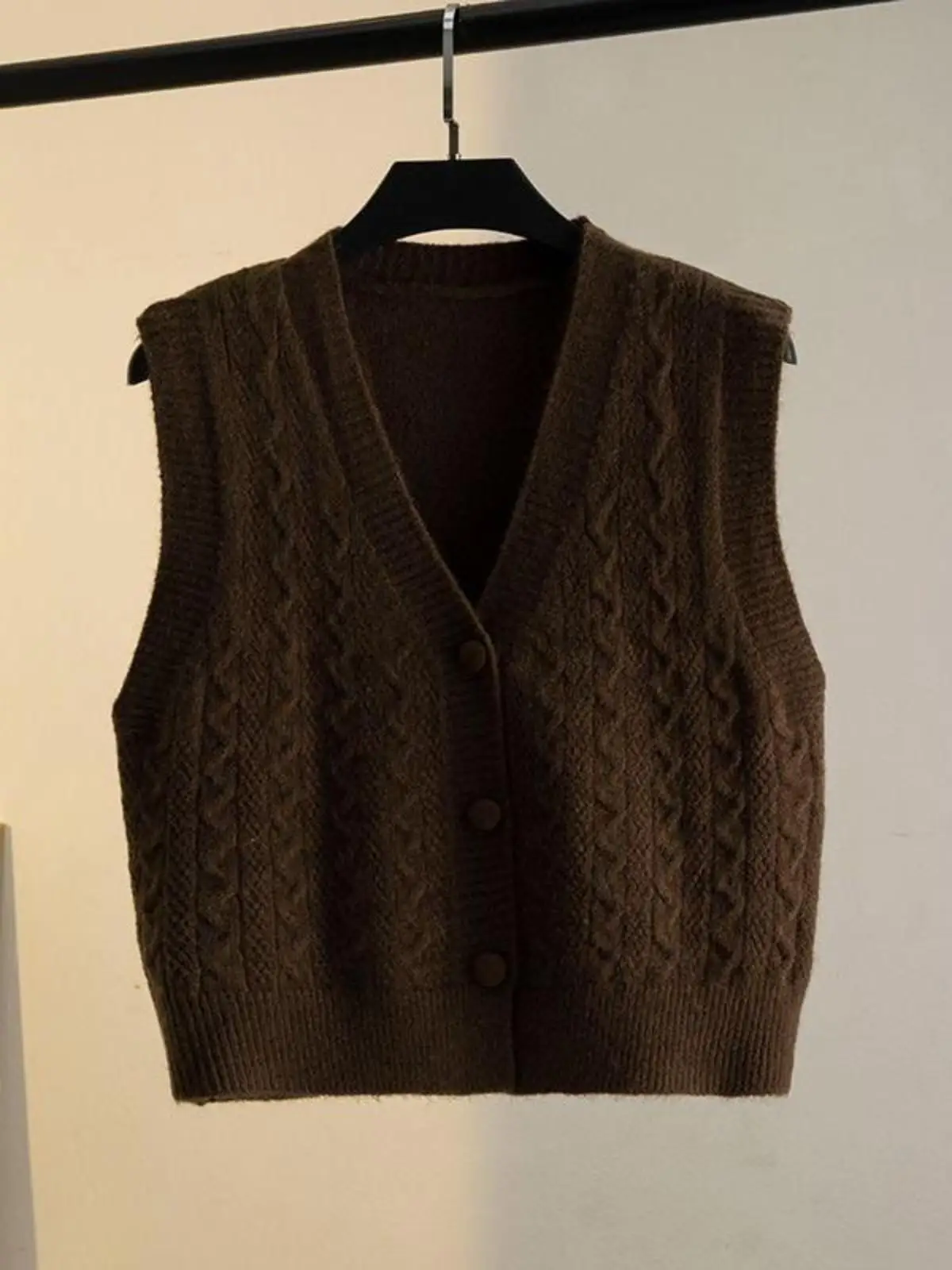 Spring and Autumn Bag Buckle Purple Vest Simple Women Outdoor Shirt Western Sle Short Knitted Outerwear Cardigan Waist...