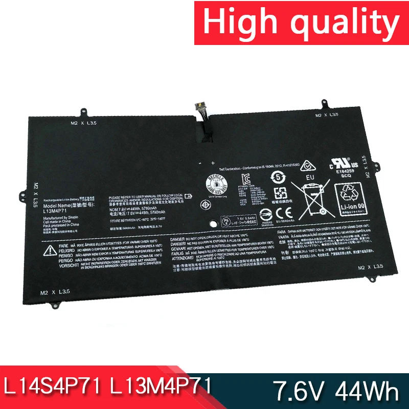 Новый аккумулятор для ноутбука L13M4P71 L14S4P71 Lenovo Yoga 3 Pro 1370 80HE 5Y71 I5Y51 I5Y70 I5Y71 121500267 121500264