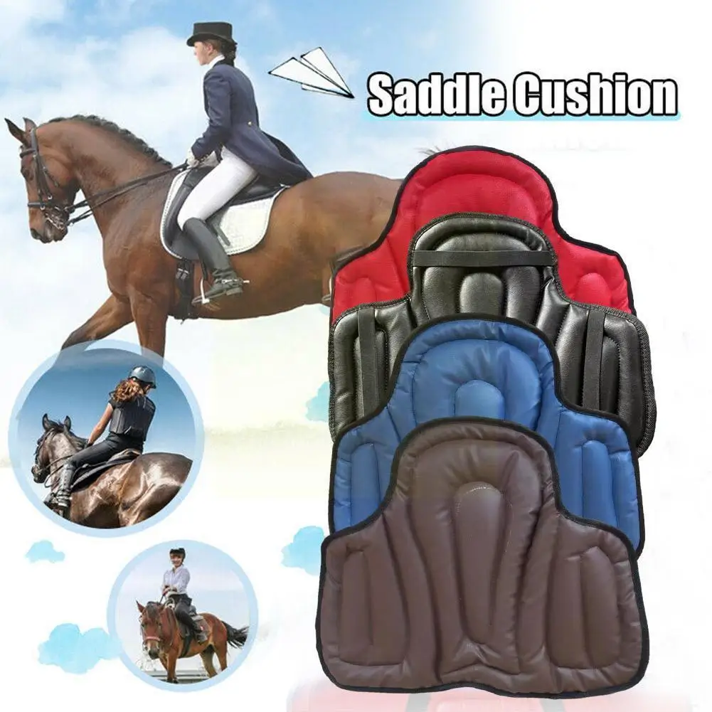 

Leather Horse Riding Shock Absorbing Memory Foam Saddle Cushion For Equestrian Riding Horse Equipment Accessories O3n2