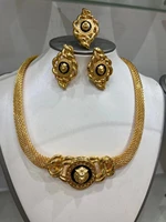african jewelry set for women 24k real gold plated necklace and earring sets for women gift set