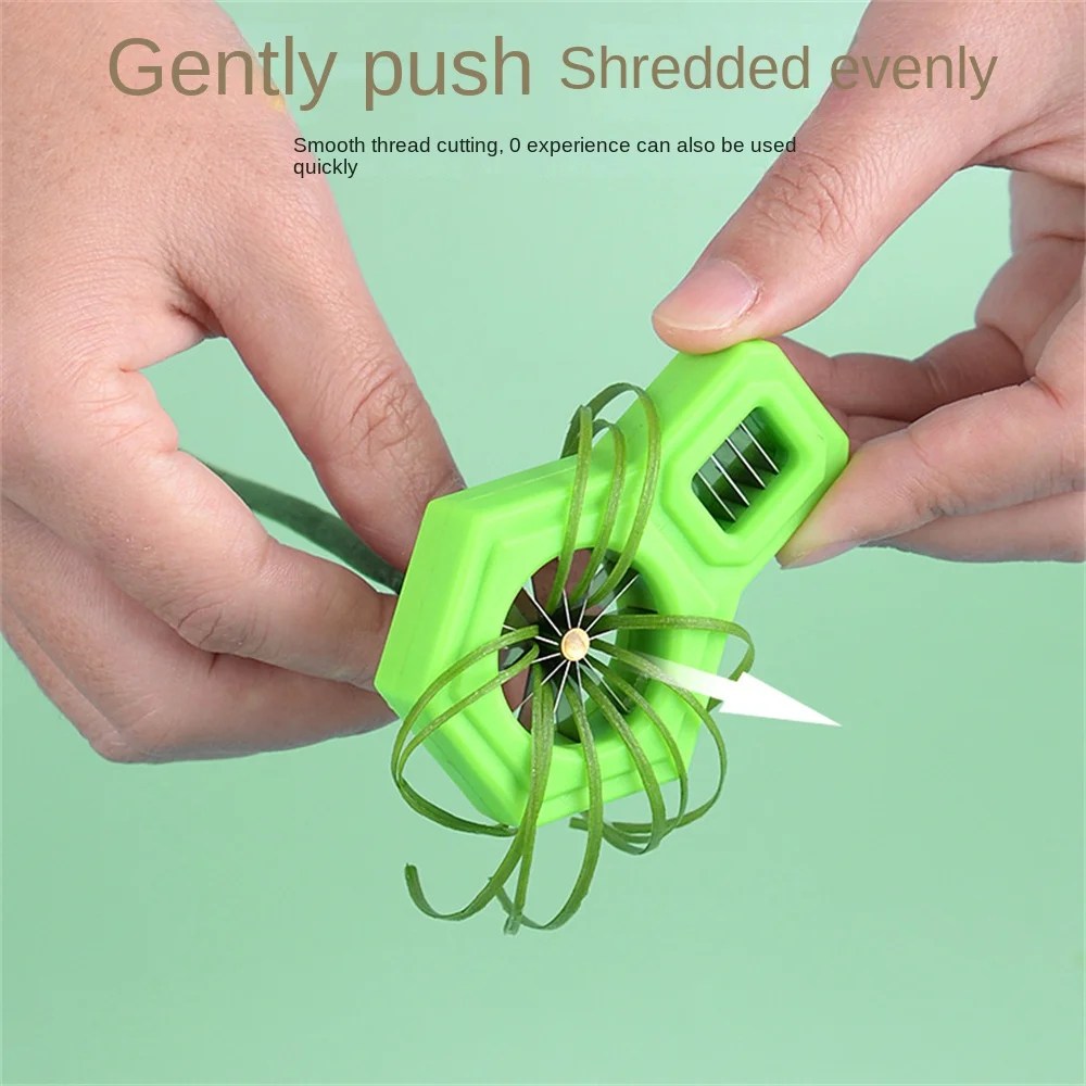 

Household Stainless Steel Shredded Scallion Cutter Shredding Sharp Scallion Slicer Wear-resistant Plum Flower Slicer