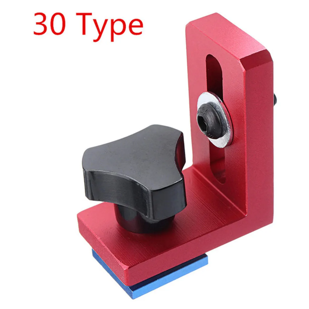 

T-track Stop Rail Retainer T Slot Miter Connector Stand Sliding Gauge Miter Stop Woodworking Tool 40 Type