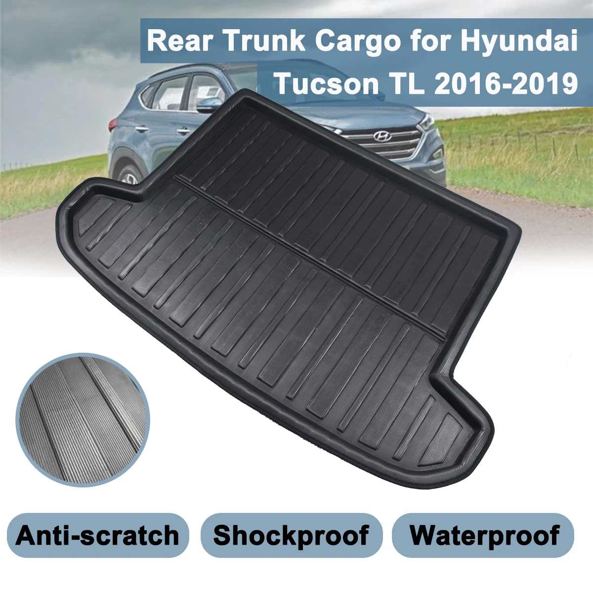 

Коврик для багажника автомобиля, коврик для багажника Hyundai Tucson TL 2015 2016 2017 2018 2019