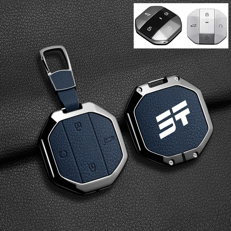 

Автомобильный кожаный чехол для ключей из цинкового сплава, держатель для Chery Jetour Traveller 2025 Jetour T2 T1, защитный чехол для автомобильных ключей, аксессуары