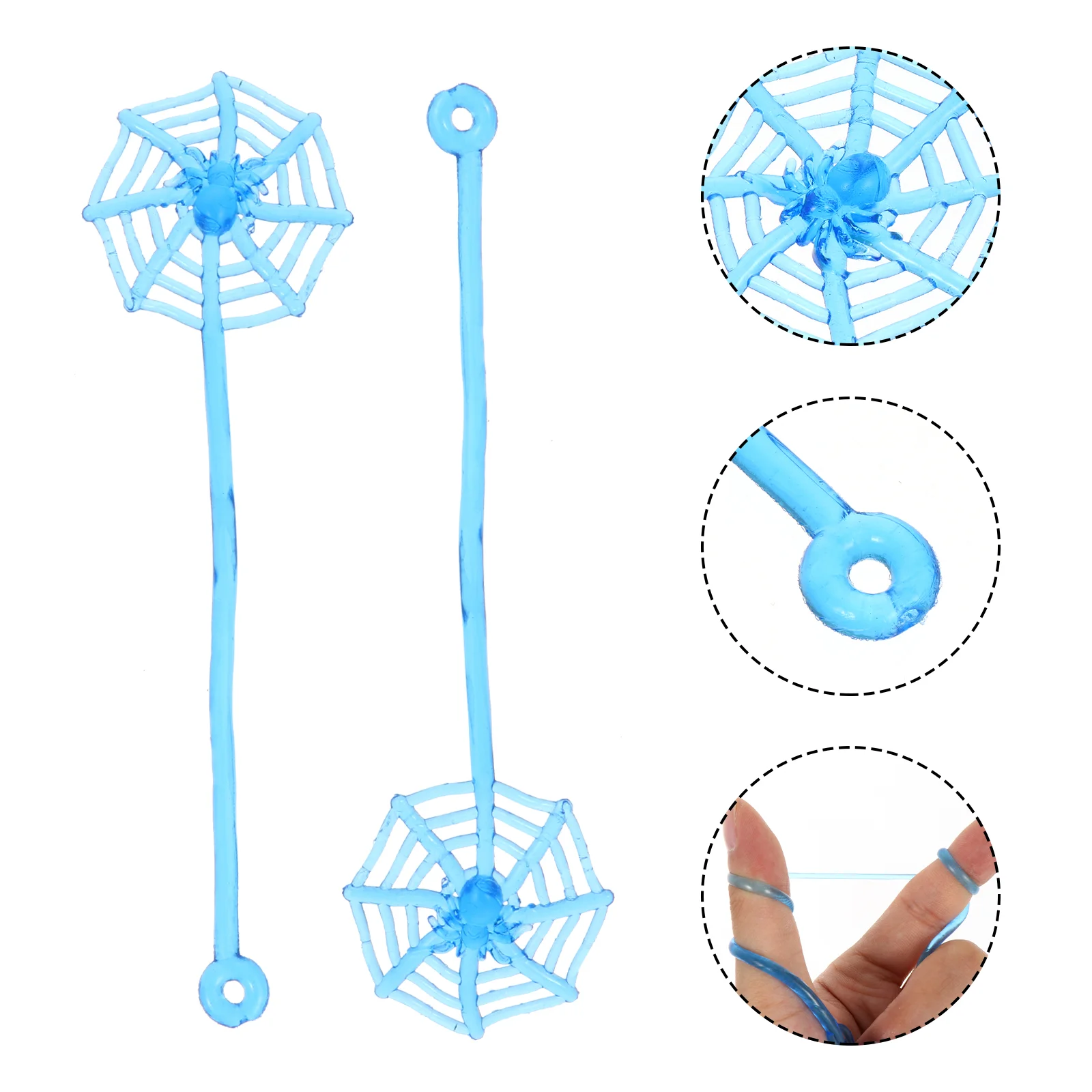 

20 Pcs Viscous Spider Web Festival Party Toys Sticky Hands Mini Kids Extendable Halloween Gifts Playthings