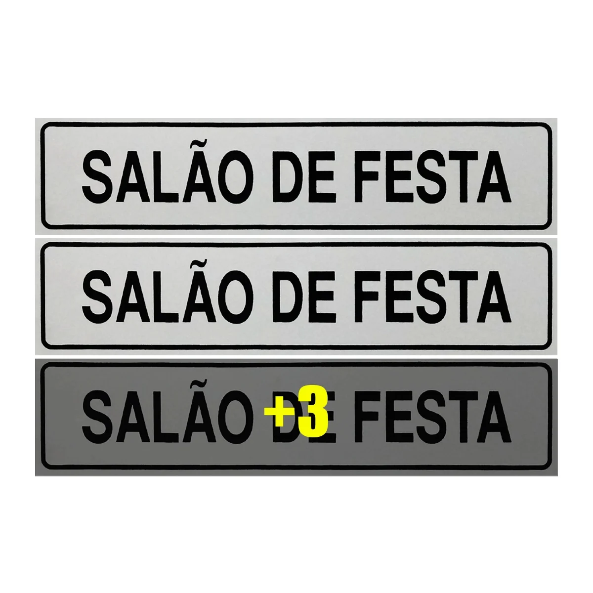 

Combo 6 Sign Plates Party Hall 30x7 Access-B-523/1 F9e