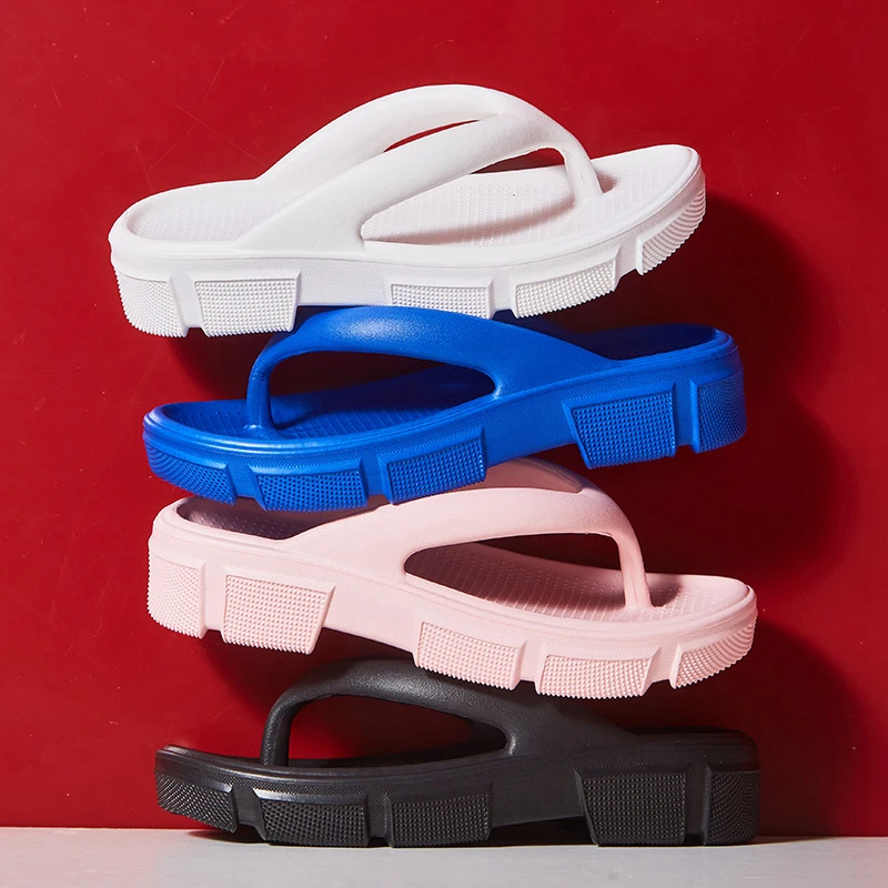2022 New Summer Women Flip Flops Soft EVA Flat Heel Ladies Slip On Slipper Indoor Bathroom Anti-slip Shoes Outdoor Beach Slides
