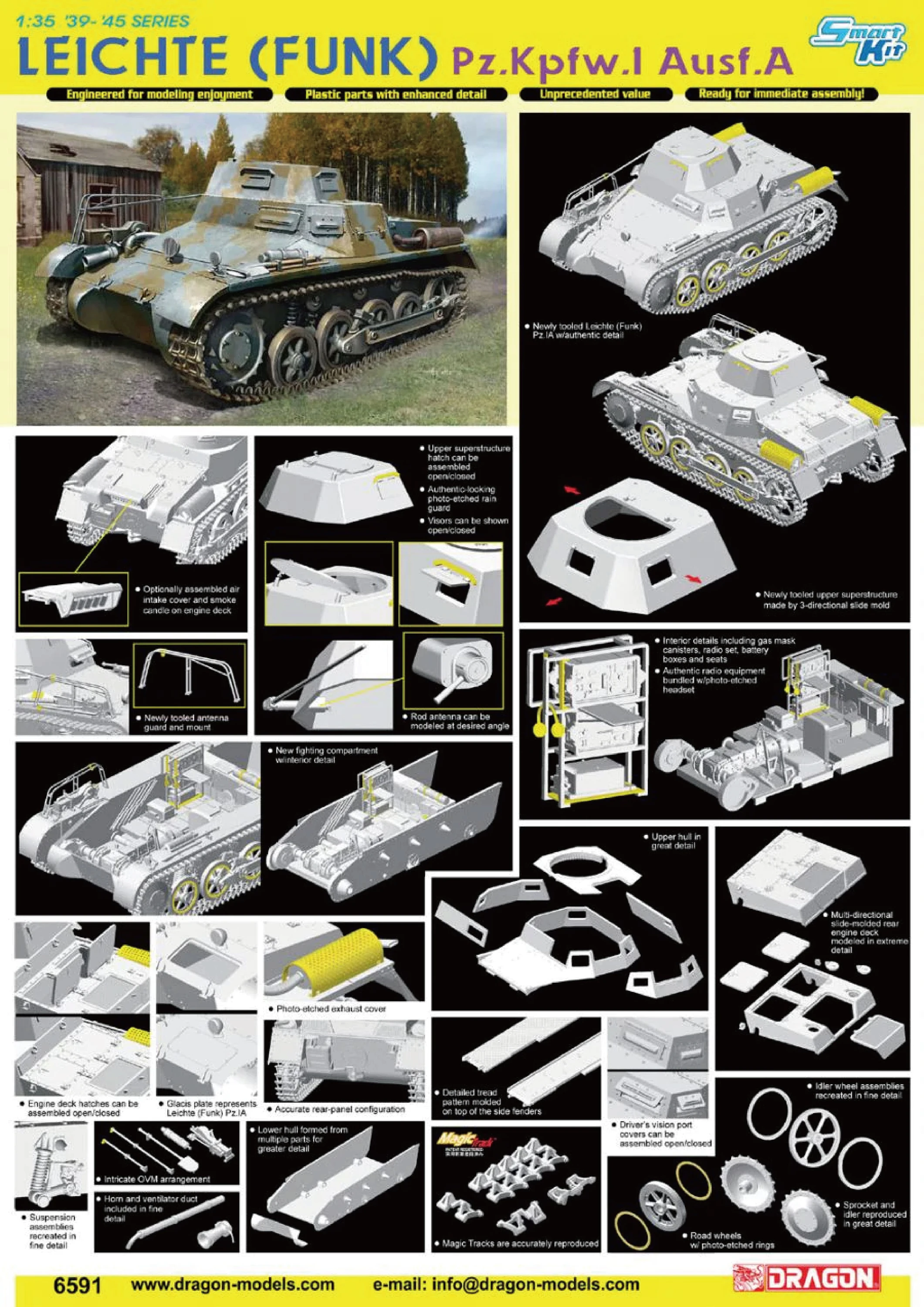 

Dragon 6591 1/35 Leichte (Funk) Pz.Kpfw.I Ausf.A