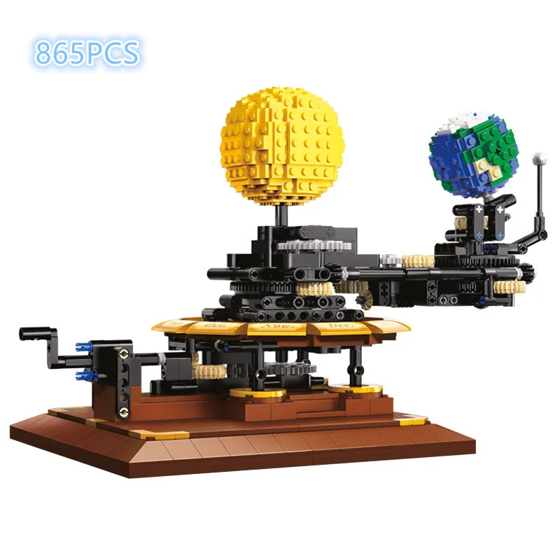 

Cada 865PCS City Solar System Earth And Sun Clock Building Blocks Science Gifts Experiment Universe Education Children's Toys