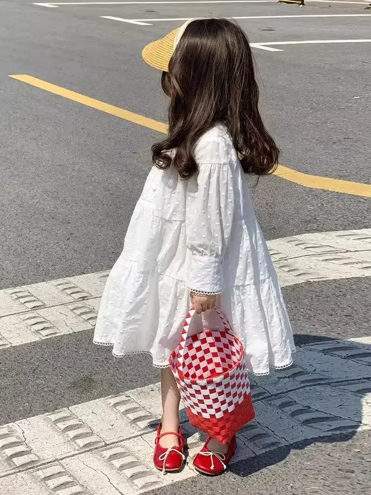 Платье на весну и осень новое корейское модное простое кукольное платье с