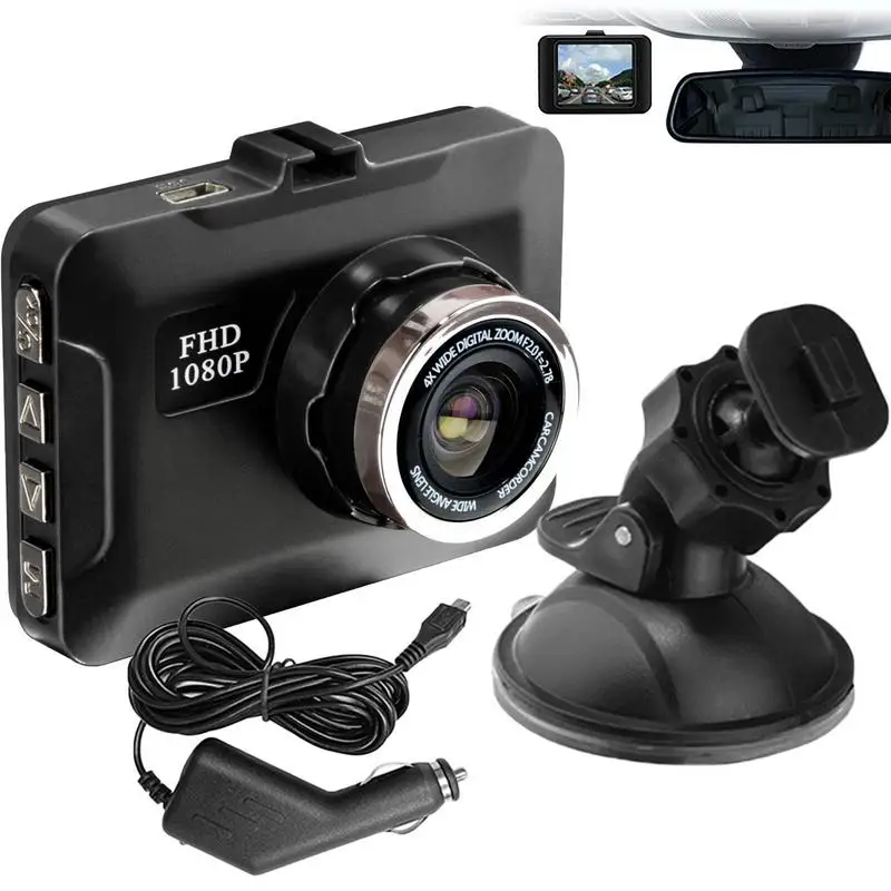 

Передняя камера 1080p Fhd Автомобильный регистратор данных запись присоска Автомобильная камера для G-сенсора режим ночного видения 32 Гб