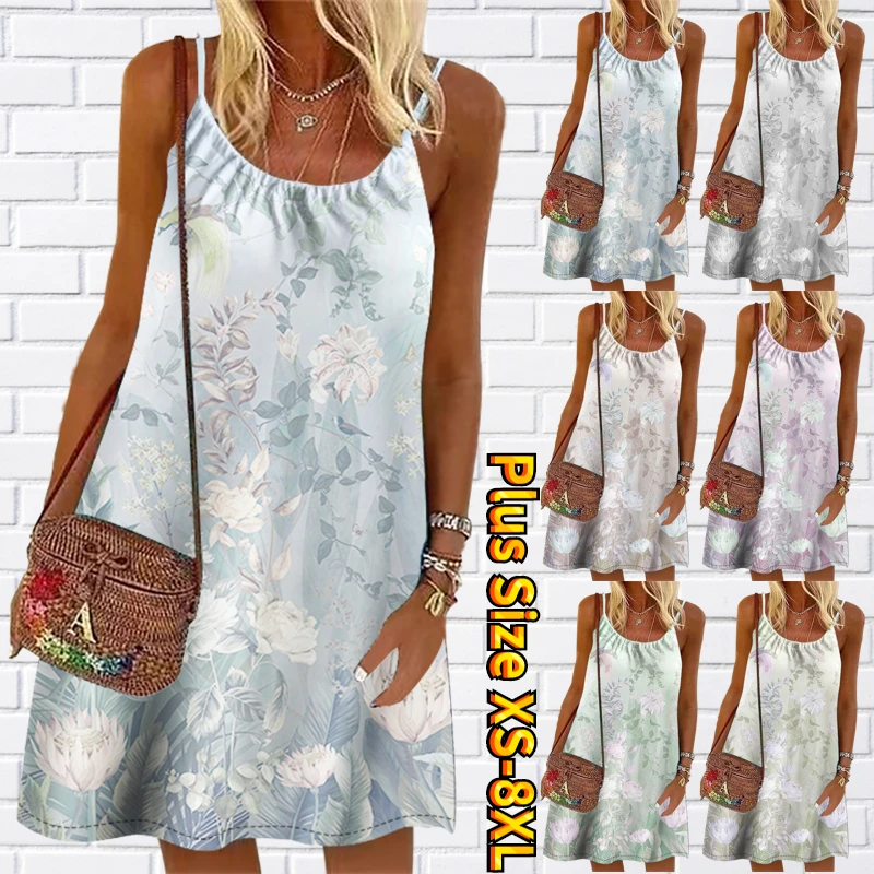 

Юбка до колен, женское пикантное платье на бретельках с открытой спиной, летнее повседневное модное женское свободное облегающее платье бе...