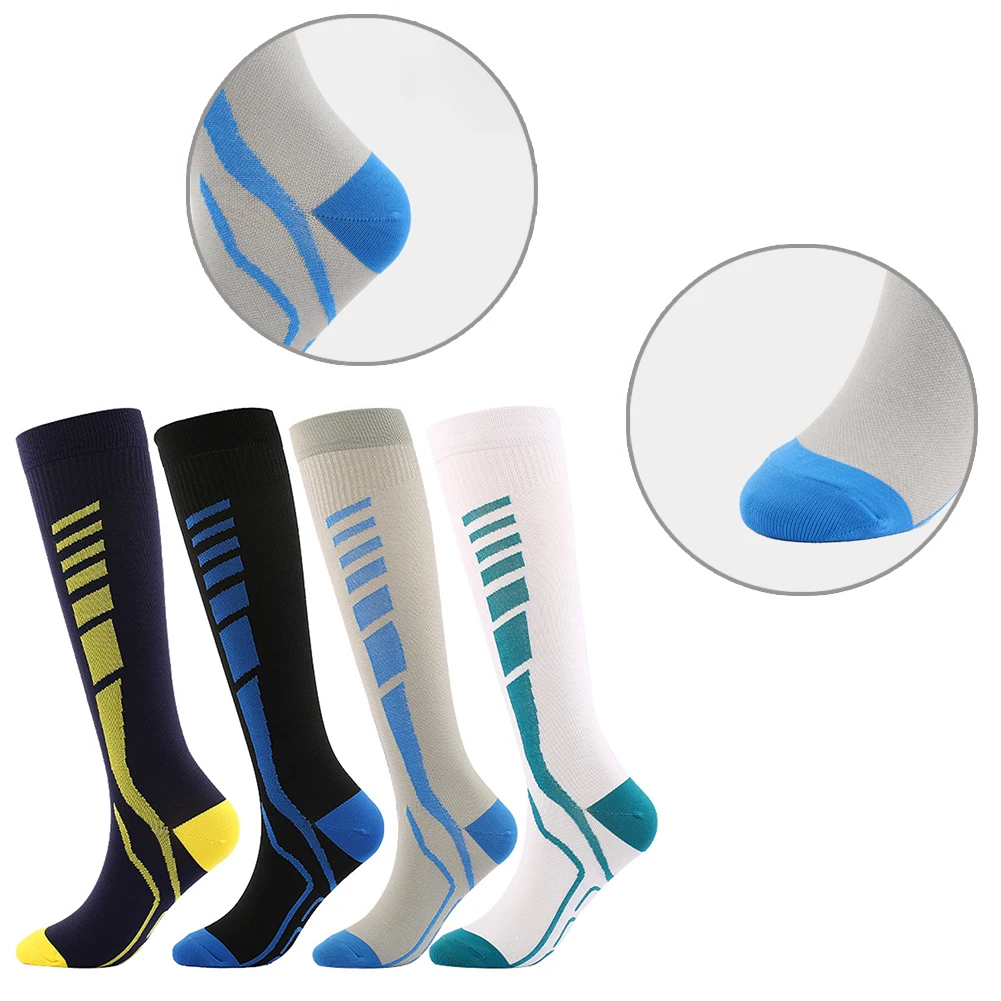 

Compression Socks Zipper Calf Pressure Compression Socks Open-toe Solid Color Men Women Not Cover Toes Compression Sports Socks