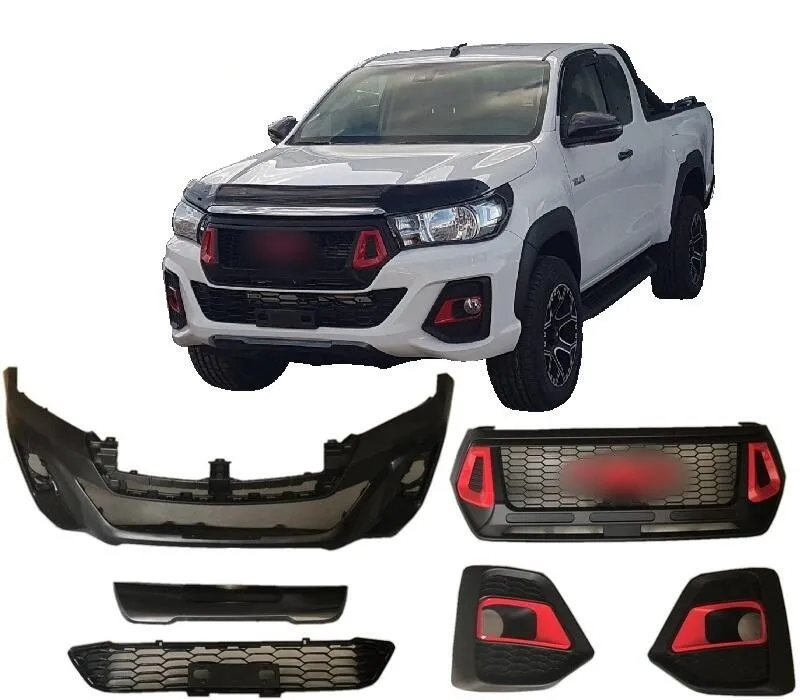 Hilux Vigo 2005-2015 Изменение на Revo Rocco Conversion Upgrade Body Kit 2021+