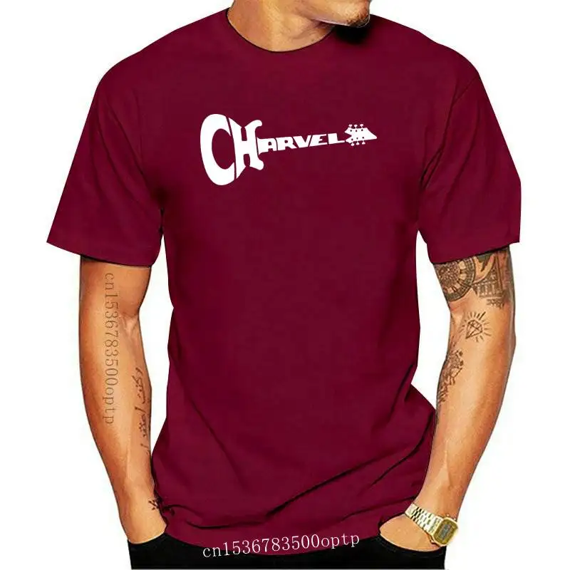 

Мужская одежда, черная футболка с логотипом гитар Charvel S M L XL 2XL 3XL