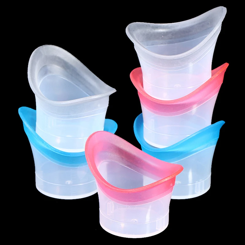 

2Pcs/lot Resuable Silicone Eye Wash Cup Eyewash Cup Soft Eye Bath Cup Eye Cleaning Tool With Scale Eye Wash Cup