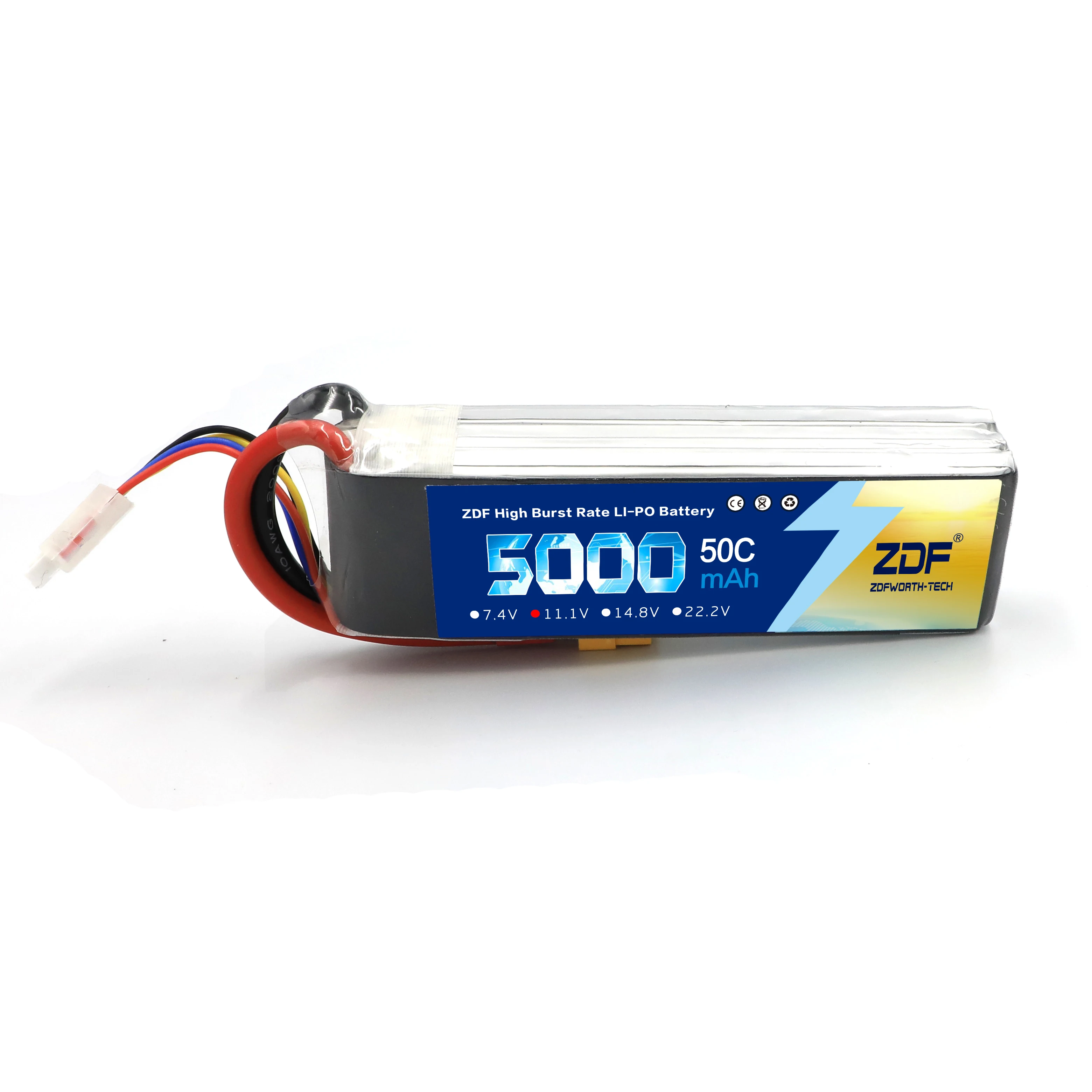 ZDF RC Lipo 3S 5000mAh 11 1 v 50C 100C LiPo батарея для модели квадрокоптера с дистанционным