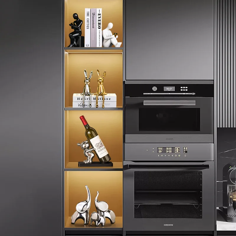 2024 креативная легкая роскошная стойка для красного вина с пузырьковым медведем