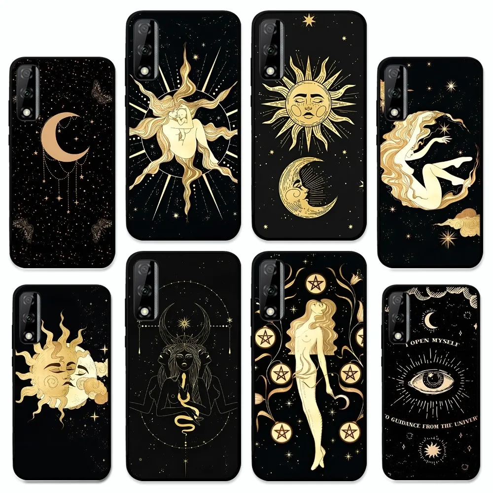 Чехол для телефона Witches Moon Tarot Mystery Totem Huawei Y9 6 7 5 Prime Enjoy 7s 8 plus 7a 9e 9plus 8E Lite Psmart Shell