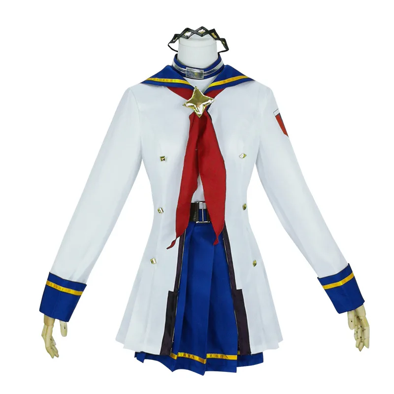 Фото Костюм для косплея по игре Umamusume: Pretty Derby Oguri Cap, белая матросская форма, юбка, пальто, карнавальный костюм для взрослых женщин №3